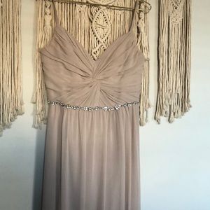 David’s Bridal Biscotti Bridesmaid Dress